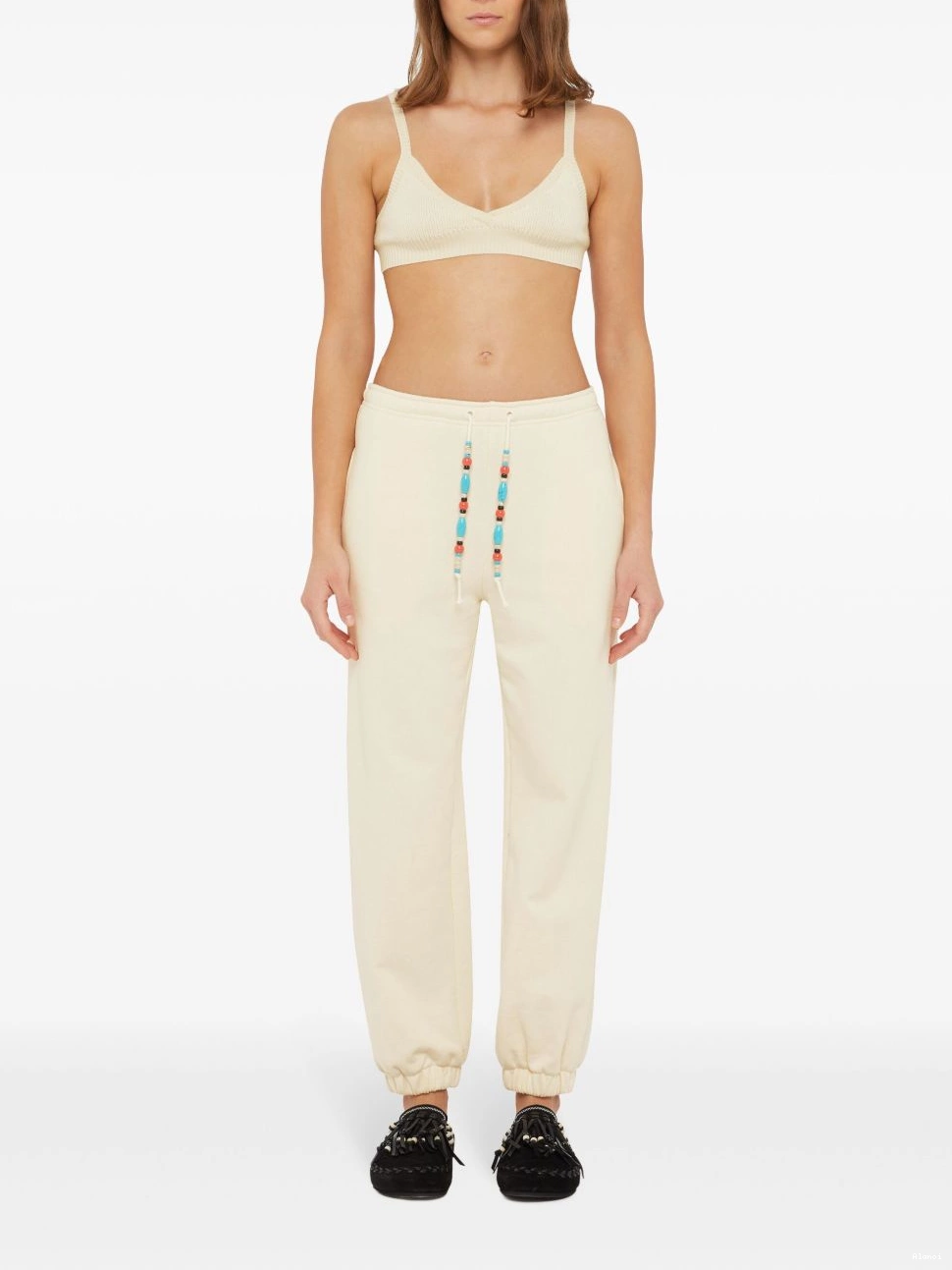 Affordable tapered Alanui trousers bead-embellished Women 0722